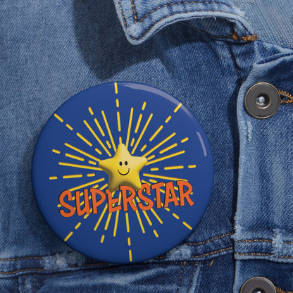 Superstar Pin Buttons