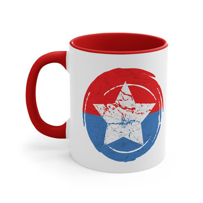 Flag Star Coffee Mug, 11oz