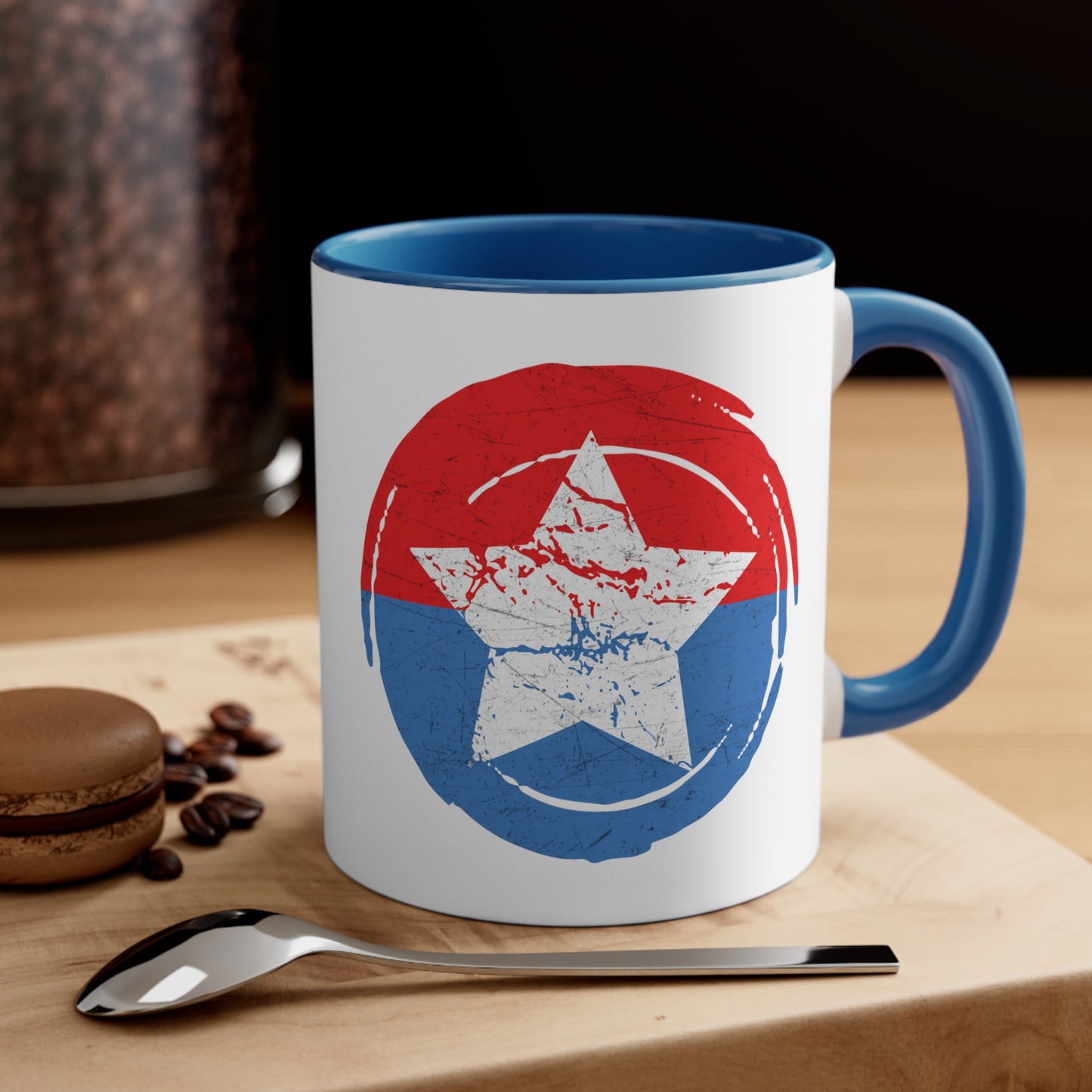 Flag Star Coffee Mug, 11oz