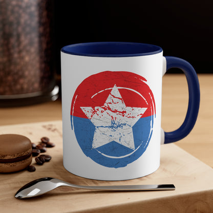 Flag Star Coffee Mug, 11oz