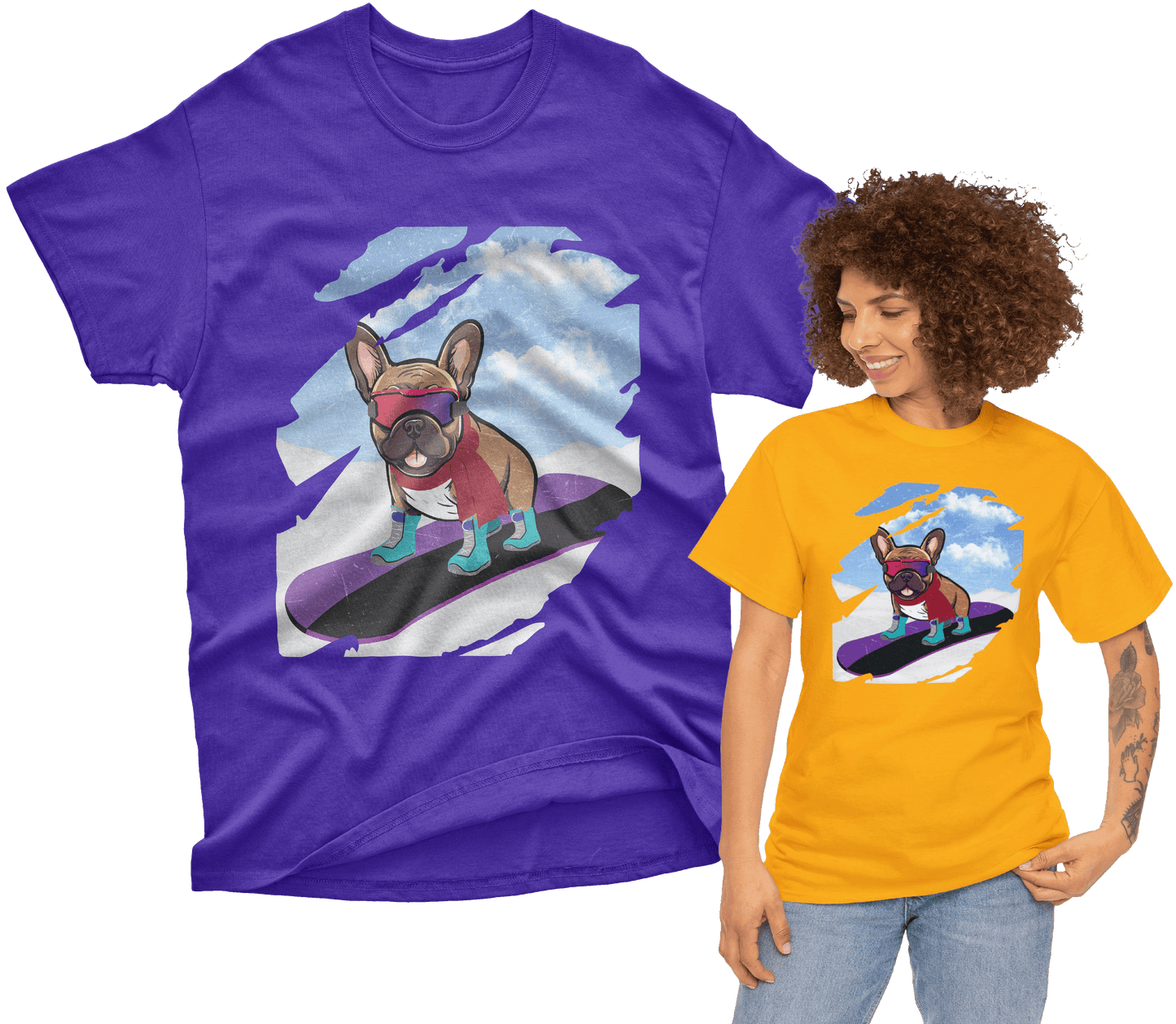 Snowboard Dog Tee